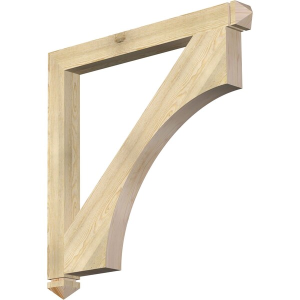 Ekena Millwork Westlake Arts & Crafts Rough Sawn Bracket, Douglas Fir, 4"W x 44"D x 44"H BKT04X44X44WTL03RDF - main